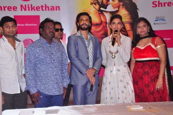 Ravneer, Deepika Promote Ramleela In Hyderabad