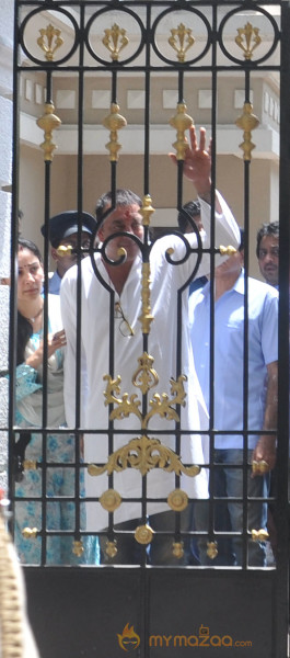 Sanjay Dutt Before The Arrest At Residence  