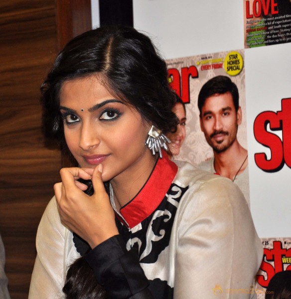 Sonam & Dhanush Launch Star Week Magazine  