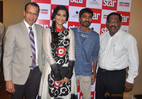 Sonam & Dhanush Launch Star Week Magazine  