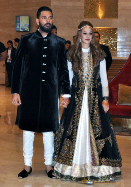 Yuvraj and  Hazel Wedding Photos