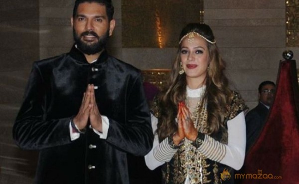 Yuvraj and  Hazel Wedding Photos