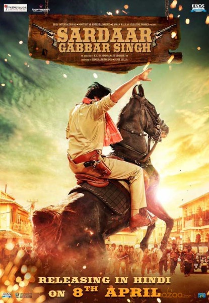 Sardaar Gabbar Singh Hindi Version in 800 Screens Poster