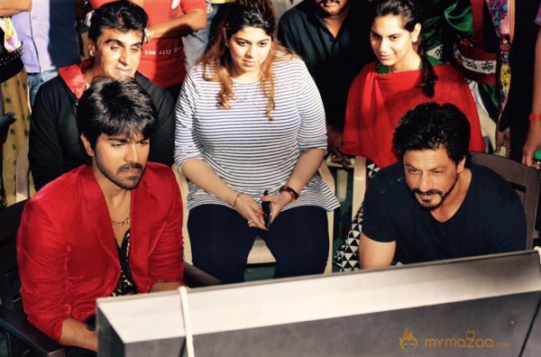 SRK with Ramcharan at Brucelee The fighter latest shooting spot stills