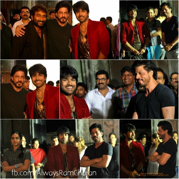 SRK with Ramcharan at Brucelee The fighter latest shooting spot stills
