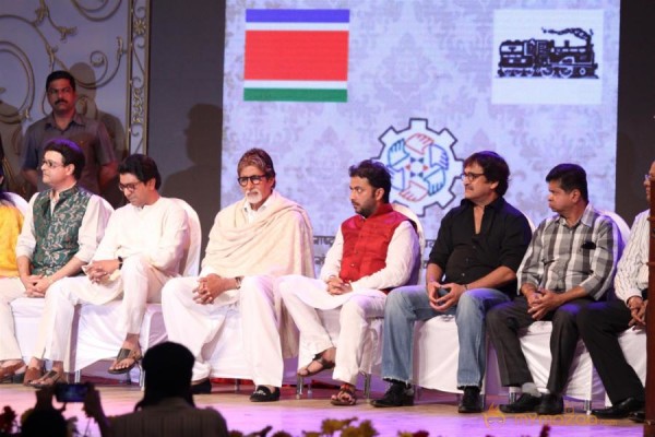 Amitabh Bachchan- Raj Thackeray at MNS 7th Anniversary Photos 
