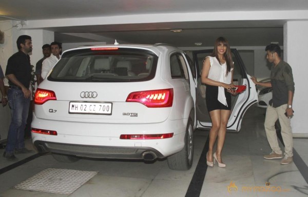 Bipasha Basu with her New AUDI Q7 Car Photos 