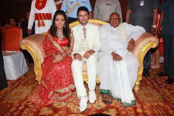 Actor Raja Amritha Marriage Reception Photos