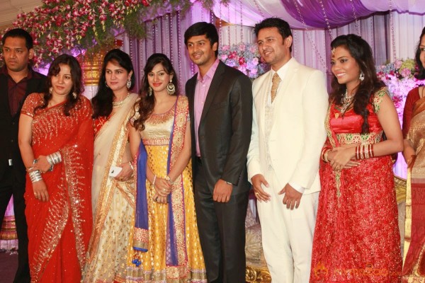 Actor Raja Amritha Marriage Reception Photos