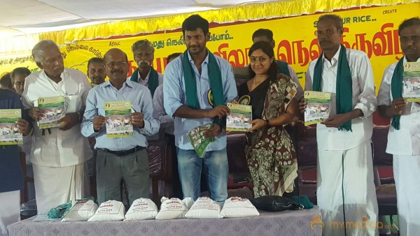 Actor Vishal participated in the national level rice festival