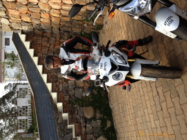 Ajitha With New BMW Bike