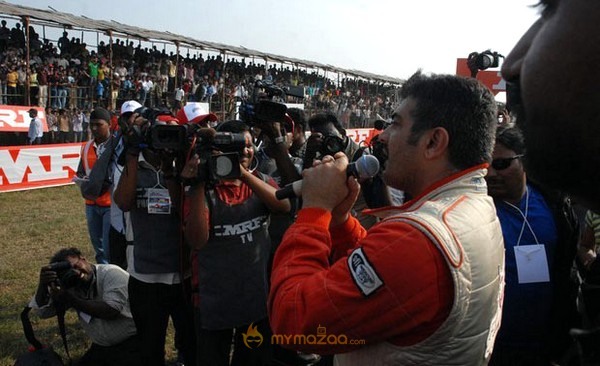 Ajith In Car Race