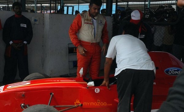 Ajith In Car Race