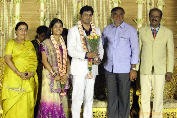 ALS Nachiyappan Son's Wedding Reception Photos 