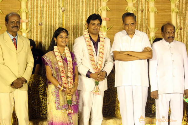 ALS Nachiyappan Son's Wedding Reception Photos 