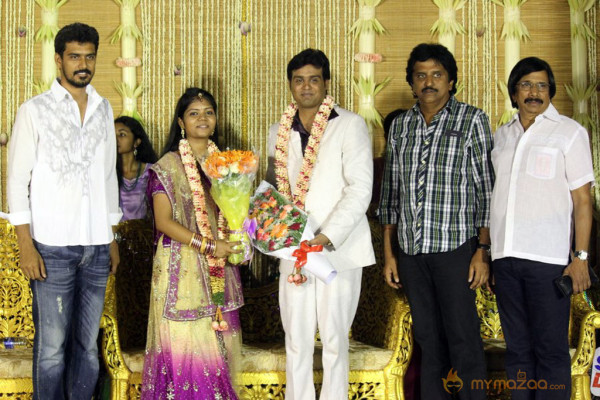 ALS Nachiyappan Son's Wedding Reception Photos 