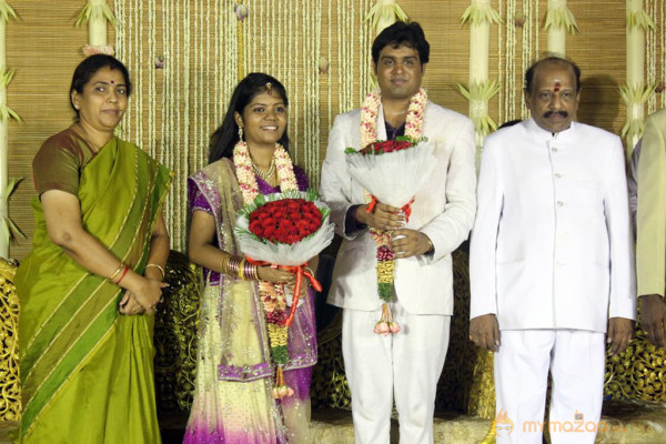 ALS Nachiyappan Son's Wedding Reception Photos 