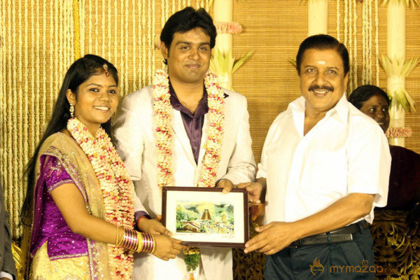 ALS Nachiyappan Son's Wedding Reception Photos 