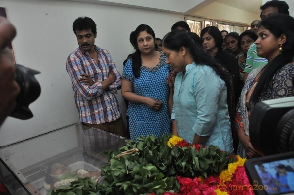 Celebrities Pay Last Respects to Actress Jyothilakshmi 