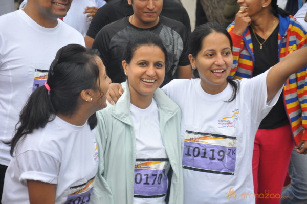 Celebs at 10 K Run Event Photos