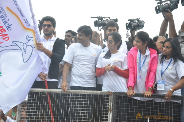 Celebs at 10 K Run Event Photos