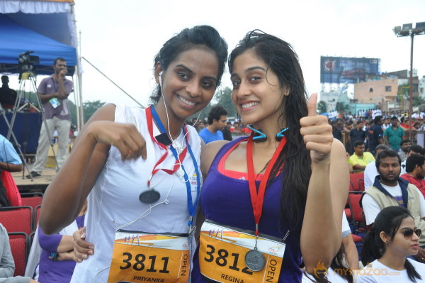 Celebs at 10 K Run Event Photos