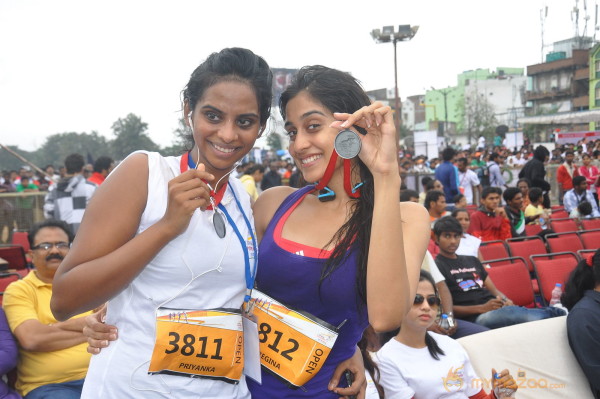 Celebs at 10 K Run Event Photos