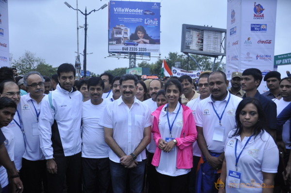 Celebs at 10 K Run Event Photos