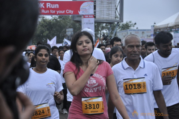 Celebs at 10 K Run Event Photos