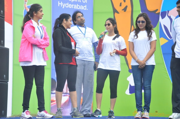 Celebs at 10 K Run Event Photos