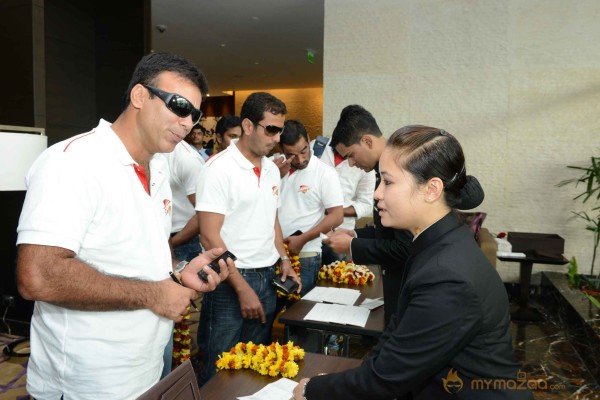 Chennai Rhinos Team At Park Hyatt Hyderabad 