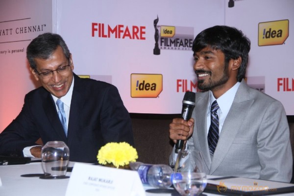 Dhanush at Filmfare  Pressmeet Photos