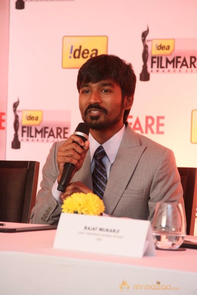 Dhanush at Filmfare  Pressmeet Photos