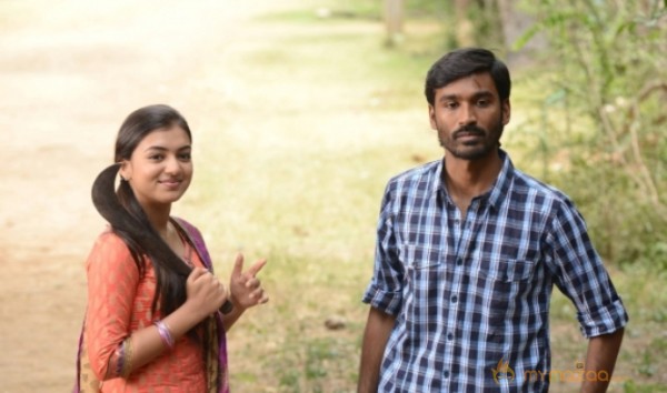 Dhanush Nazriya Nazim in Naiyandi Movie Stills