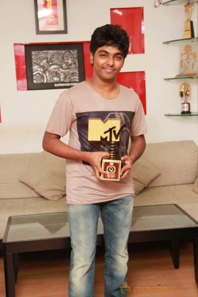 GV Prakash Kumar got MTV Award Photos 