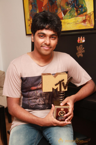 GV Prakash Kumar got MTV Award Photos 