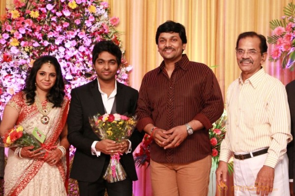 GV Prakash Marriage Reception Photos