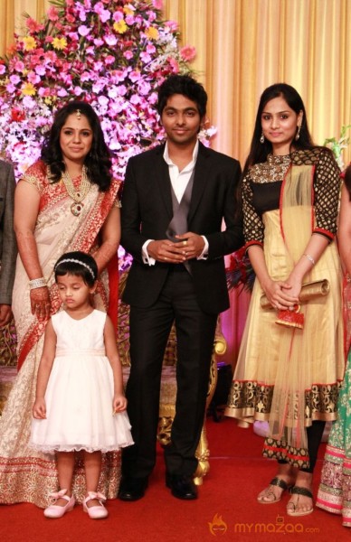 GV Prakash Marriage Reception Photos