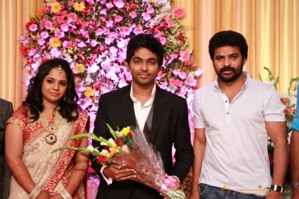 GV Prakash Marriage Reception Photos