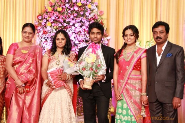 GV Prakash Marriage Reception Photos