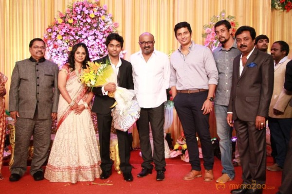 GV Prakash Marriage Reception Photos