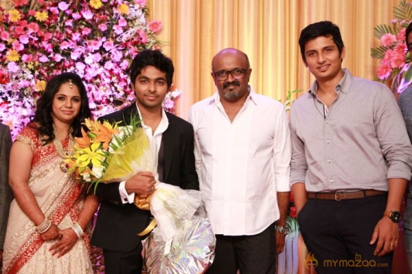 GV Prakash Marriage Reception Photos