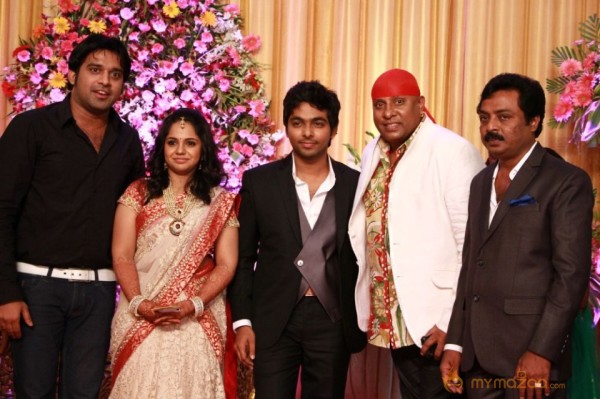 GV Prakash Marriage Reception Photos