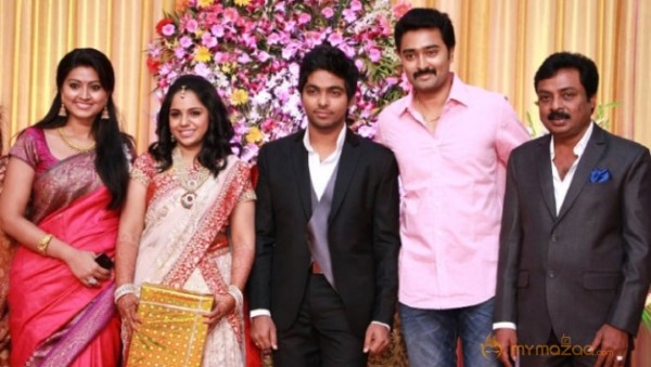 GV Prakash Marriage Reception Photos