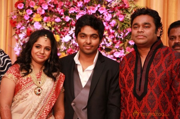 GV Prakash Marriage Reception Photos