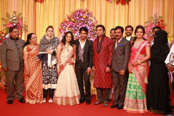 GV Prakash Marriage Reception Photos