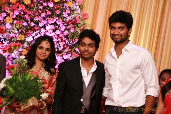 GV Prakash Marriage Reception Photos