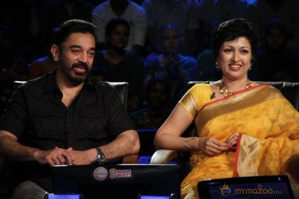 Kamal & Gouthami In Neengalum Vellalam Oru Kodi Show Gallery 