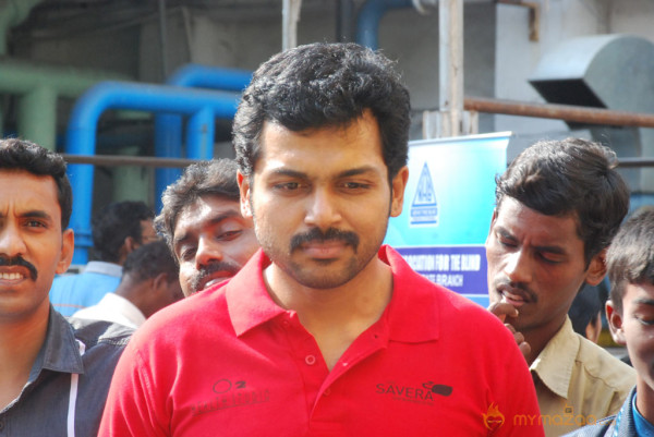 Karthi Flags Off O2 Car Rally For The Blind Event 