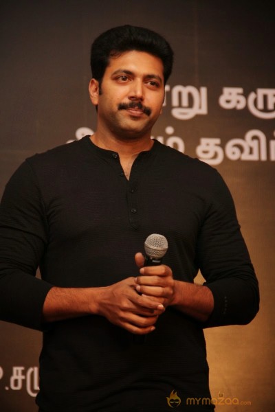 Nimirnthu Nil Jayam Ravi Success Meet Photos